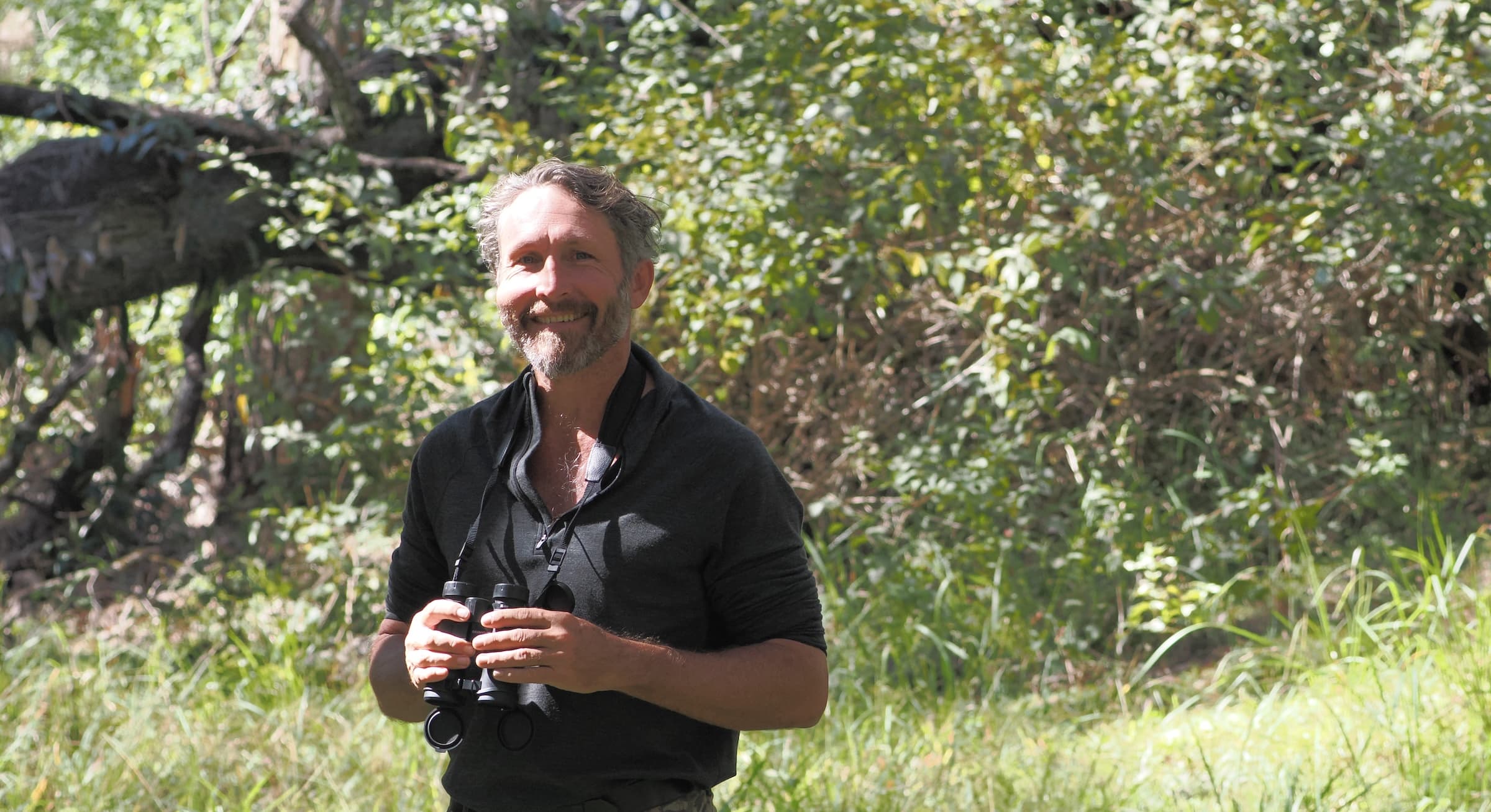 Clayton Smith, naturalist guide, in the Wet Tropics rainforest